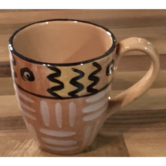 Starbucks Folk Art 12 oz Hand Painted Coffee Mug Cup 4” Italy - Picture 1 of 11
